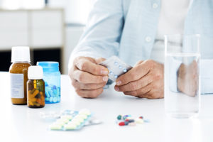 picture of person organizing their medications