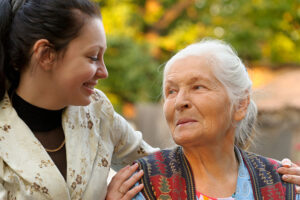 picture of a caregiver with her grandmother
