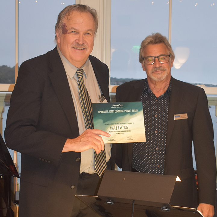 Paul Lanzikos was awarded with the Rosemary F. Kerry Community Service Award for his lifetime of work and advocacy on behalf of the older community and those living with disabilities.