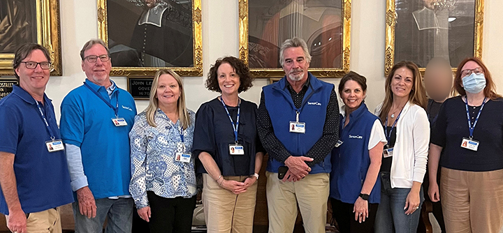 SeniorCare staff advocacy team at Massachusetts State House Rally to support the aging community