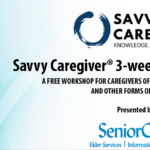 banner with Savvy Caregiver 3-week Express Program presented by SeniorCare